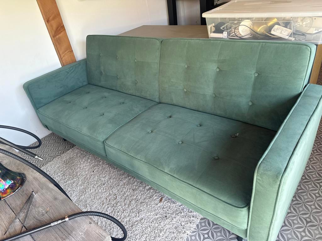 Velvet 3-zits slaapbank, Huis en Inrichting, Slaapkamer | Slaapbanken, Ophalen, Gebruikt, 210 cm, Tweepersoons