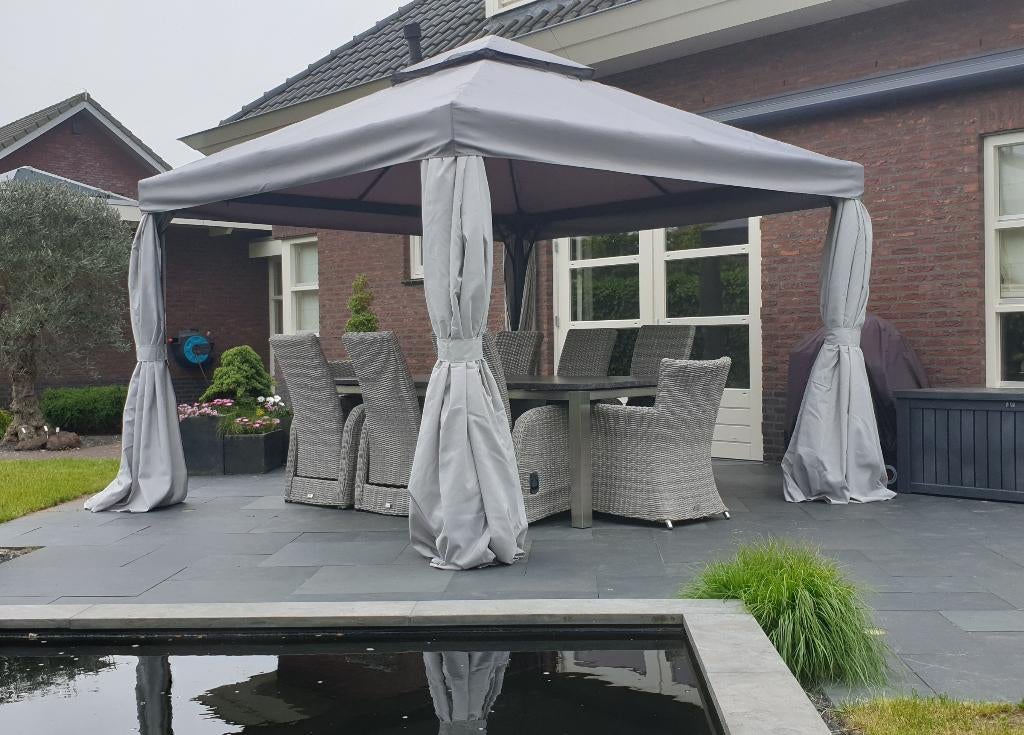 4x4 mtr Paviljoen Superior Waterdicht Partytent Tuintent, Laagheidehof 8 Venray, 4 tot 6 meter, Info@luxe-tuinpaviljoens.nl, Nieuw