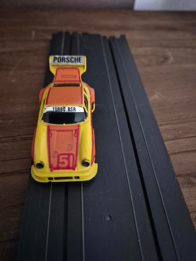 Tyco Racebaan Porsche Turbo RSR #51, Kinderen en Baby's, Speelgoed | Racebanen, Gebruikt, Onderdelen, Tyco, Ophalen of Verzenden
