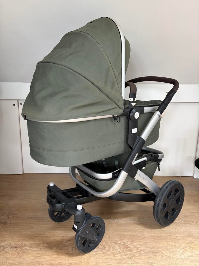 Joolz Geo 2 - Groen met Wieg, zitje en meerijdplankje, Gebruikt, Combiwagen, Met reiswieg, Ophalen