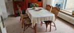 Eettafel met 4 stoelen, Huis en Inrichting, Tafels | Eettafels, Ophalen, Gebruikt, Overige materialen, 100 tot 150 cm