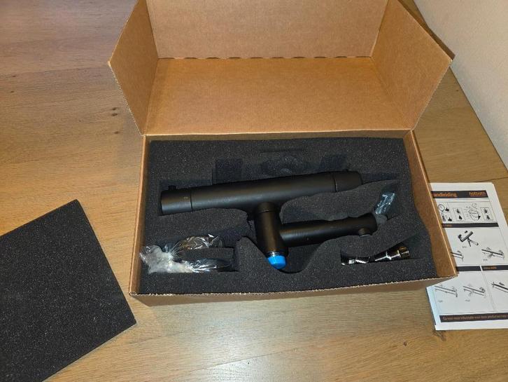 HotBath Badmengkraan Mat Zwart, Doe-het-zelf en Verbouw, Sanitair, Nieuw, Kraan, Ophalen of Verzenden