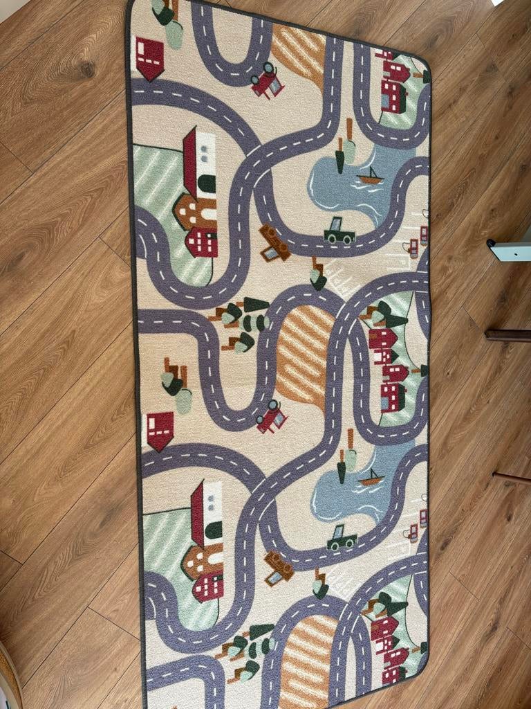 Auto Speelkleed 200x96 cm, Ophalen, Zo goed als nieuw, Kleed of Kussen