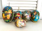 Vijf vintage kartonnen paaseieren candycontainer, Ophalen, Gebruikt