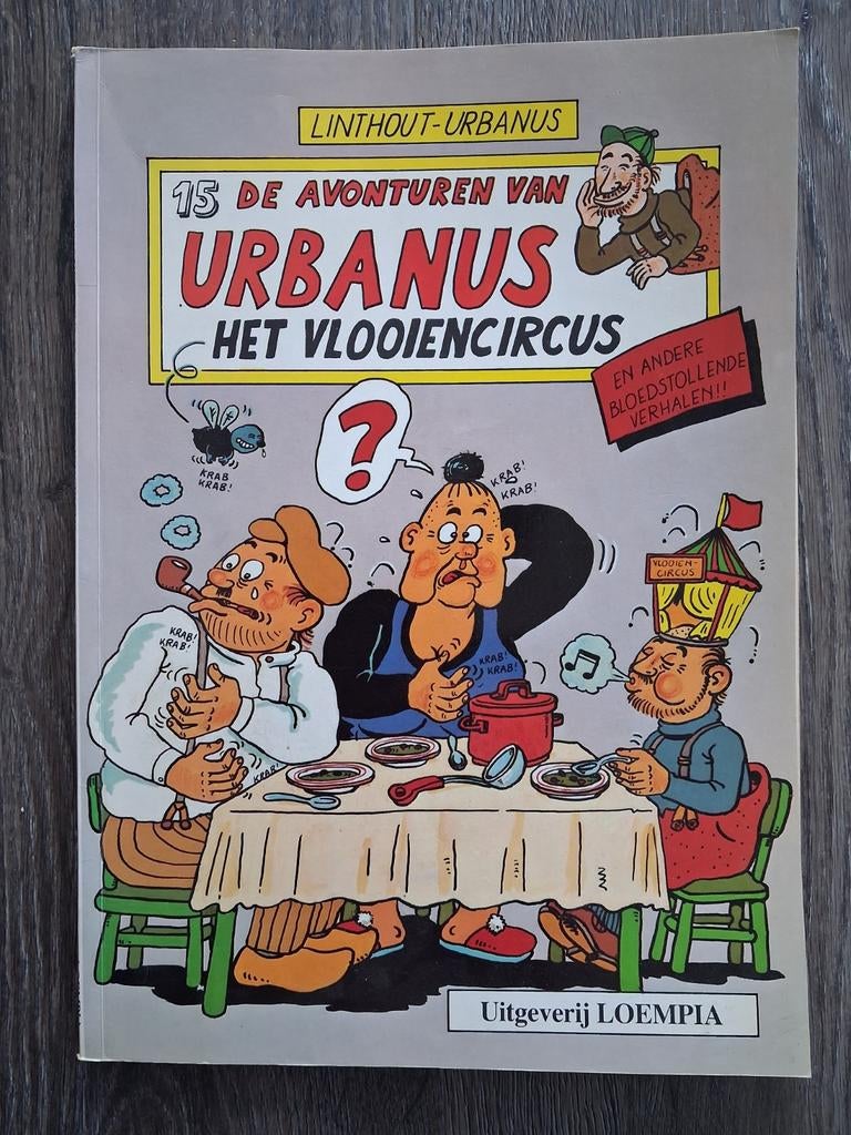 Urbanus  -  Het Vlooiencircus, Eén stripboek, Ophalen of Verzenden, Gelezen, Uitgeverij Loempia