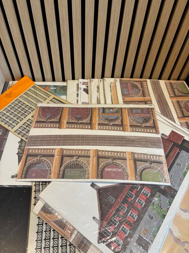 27x achtergronden H0 diorama MZZ modelbaan nieuw, Overige merken, Gelijkstroom of Wisselstroom, Brug, Tunnel of Gebouw, Ophalen of Verzenden