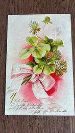 Witte  klaver 4.Reliefkaart 1907, Ophalen of Verzenden, Voor 1920, Gelopen, Overige thema's