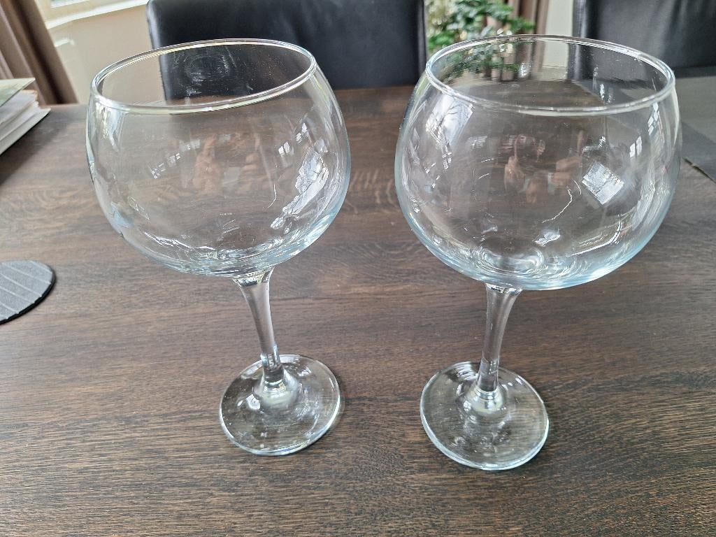 2 Ambassador wijnglazen 790 ml XXL rood, wit, Glas of Glazen, Ophalen of Verzenden, Overige stijlen, Glas