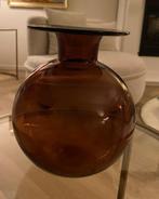 Vaas paars glas uit zestiger jaren, Huis en Inrichting, Woonaccessoires | Vazen, Ophalen, Overige kleuren, Glas, Minder dan 50 cm