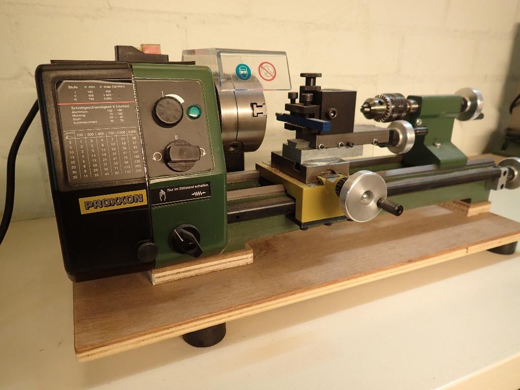 Draaibank Proxxon, Doe-het-zelf en Verbouw, Draaibanken, Ophalen, Zo goed als nieuw, Metaaldraaibank, Minder dan 500 mm