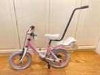Roze kinderfiets met duwstang (banden lek), Fietsen en Brommers, Fietsen | Kinderfietsjes, Ophalen, Gebruikt, Minder dan 16 inch