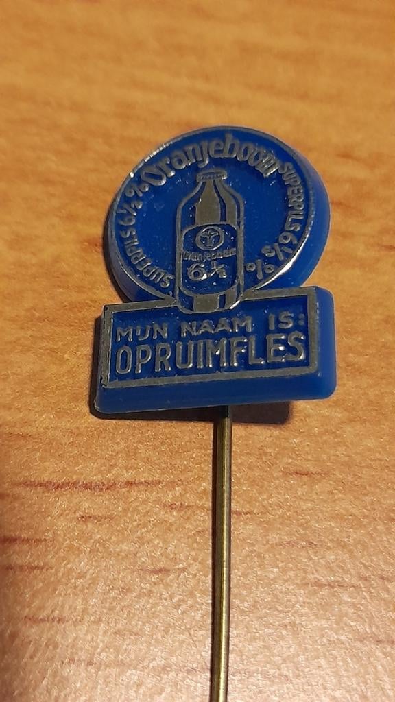 Vintage Oranjeboom Superpils 6% Opruimfles Speldje, Verzenden, Gebruikt