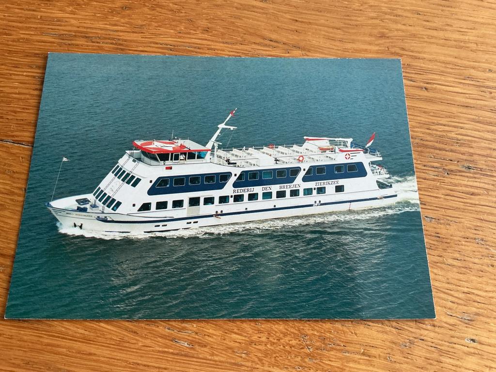 S469 Rondvaartboot Stad Zierikzee Rederij den Breejen, Verzamelen, Ansichtkaarten | Nederland, Ophalen of Verzenden, Zeeland