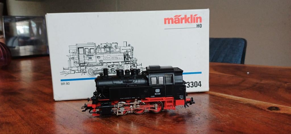 Marklin 3304 br 80 030 FX digitaal 60760, Wisselstroom, Locomotief, Ophalen of Verzenden, Zo goed als nieuw