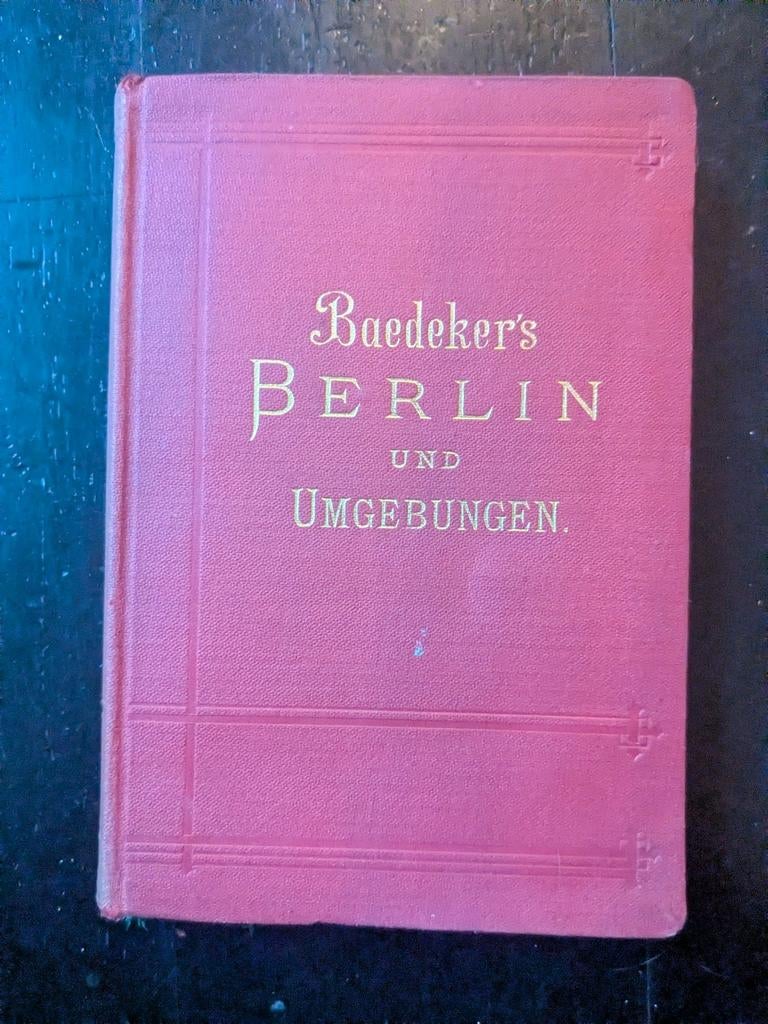 Baedeker's Berlin und Umgebungen reisgids 1896, Boeken, Reisgidsen, Europa, Ophalen of Verzenden, Reisgids of -boek, Karl Baedeker
