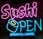 LED lamp neon stijl Sushi Open (39.4x30cm), Verzamelen, Merken en Reclamevoorwerpen, Ophalen of Verzenden, Nieuw, Lichtbak of (neon) lamp