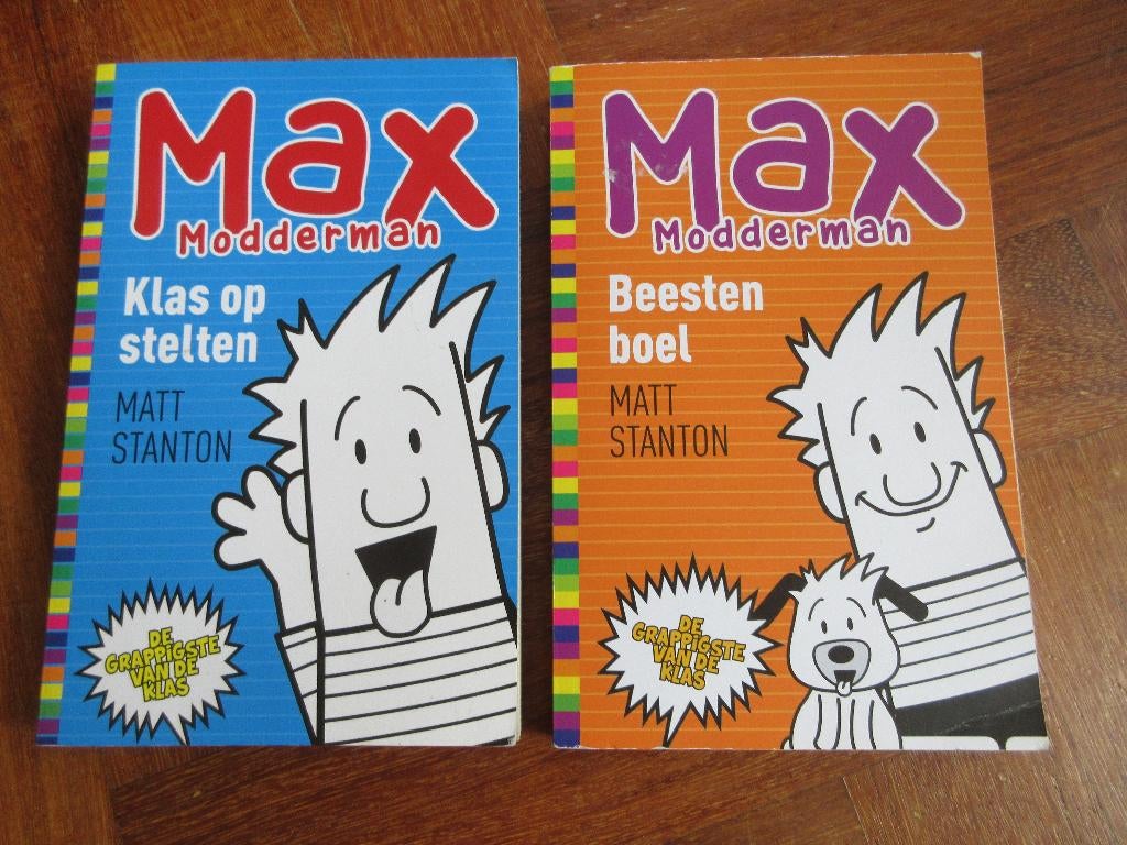 2 x boeken Max Modderman, Ophalen of Verzenden, Gelezen, Fictie algemeen
