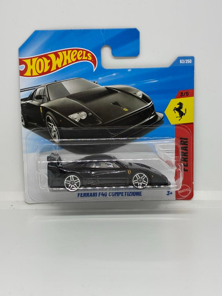 Hot Wheels Ferrari F40 Competizione - Zwart, Ophalen of Verzenden, Nieuw, Auto, Hot Wheels