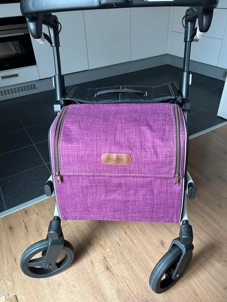 Rollz flex rollator zgan, Diversen, Rollators, Zo goed als nieuw, Lichtgewicht, Ophalen