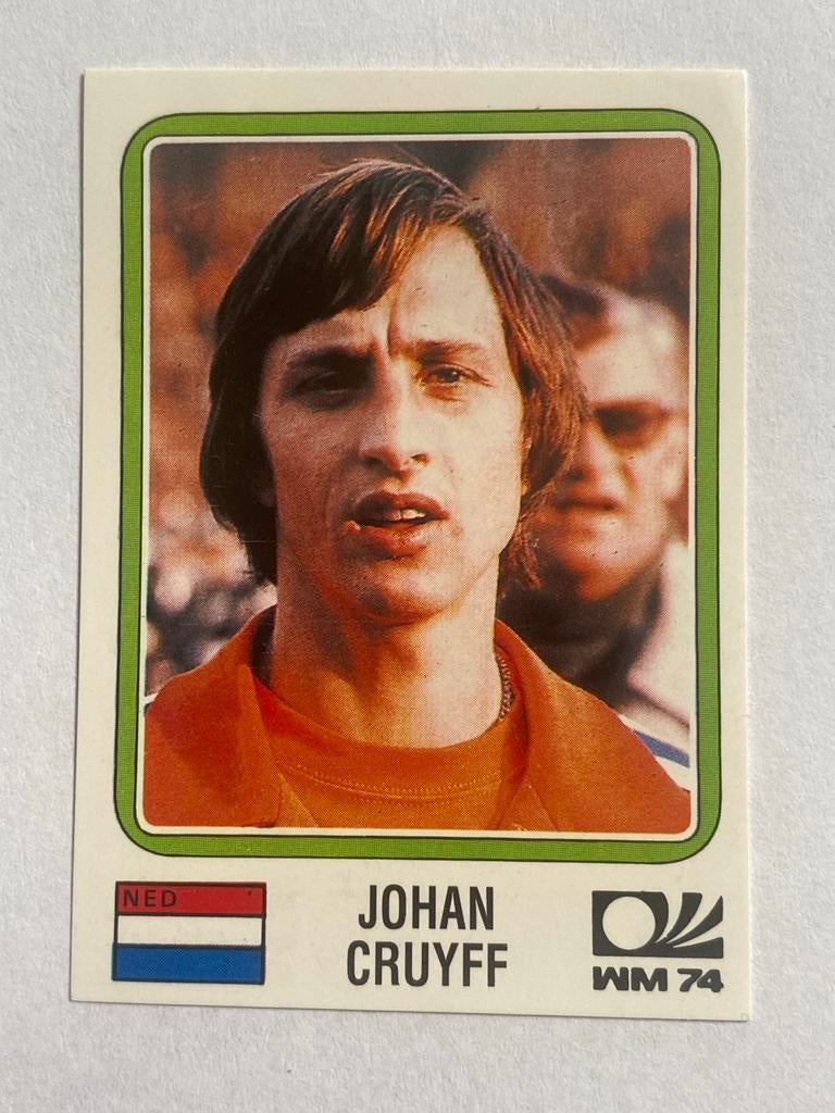 Johan Cruyff Panini WM 74 Spelerskaart - Zeldzaam!, Verzamelen, Sportartikelen en Voetbal, Ophalen of Verzenden, Gebruikt, Overige binnenlandse clubs