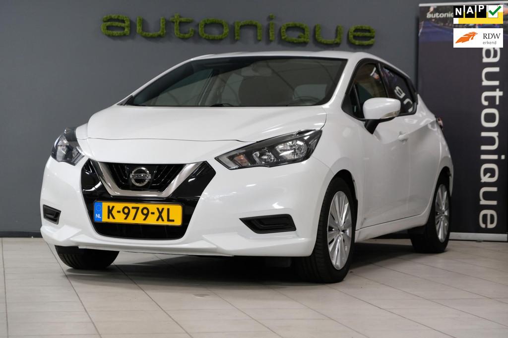 Nissan Micra 1.0 IG-T Acenta, Voorwielaandrijving, Stof, Wit, Origineel Nederlands