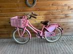 Popal meisjesfiets 22 inch - Roze met mandje, Ophalen, Gebruikt, 22 inch, Handrem