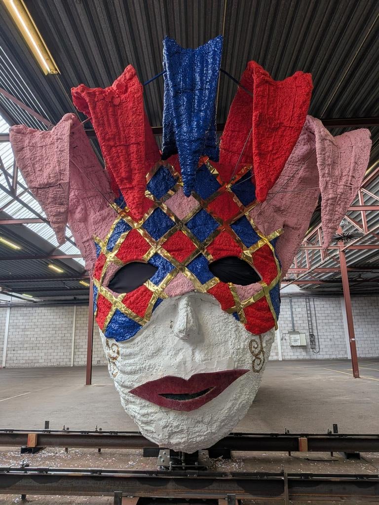 Carnavalsmasker voor op een carnavalswagen, Ophalen of Verzenden