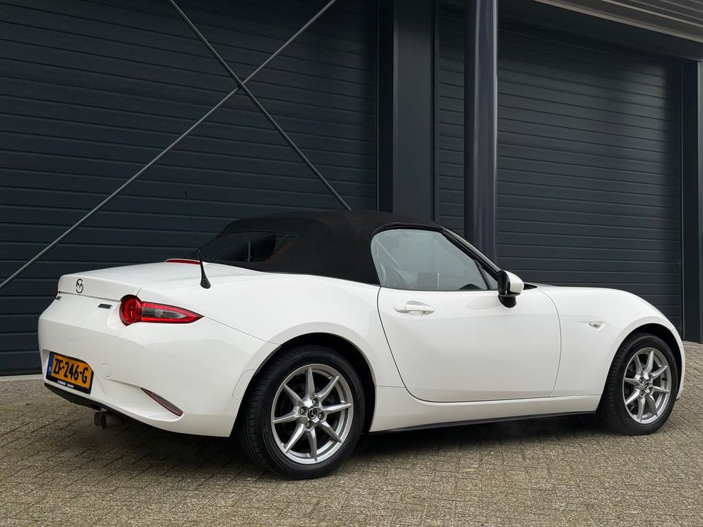 Mazda MX-5 1.5 SkyActiv-G 131 TS, Auto's, Mazda, Gebruikt, 4 cilinders, Cabriolet, Wit