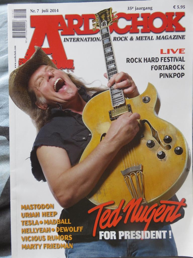Aardschok 2014 - Ted Nugent cover, Ophalen, 1980 tot heden, Tijdschrift