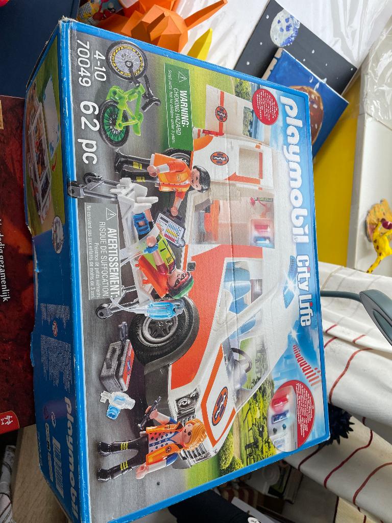 Playmobil ambulance, Kinderen en Baby's, Speelgoed | Playmobil, Ophalen, Gebruikt, Complete set