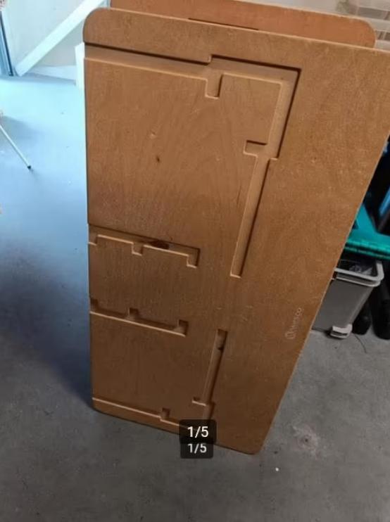 Wesco ladenkast van school 2 stuks 76x38x 14, Kunststof, Minder dan 100 cm, 25 tot 50 cm, 50 tot 100 cm