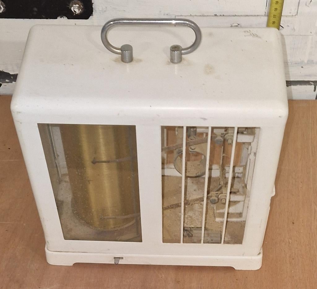 Vintage Barograaf / Barometer - Decoratief Weerstation, Ophalen