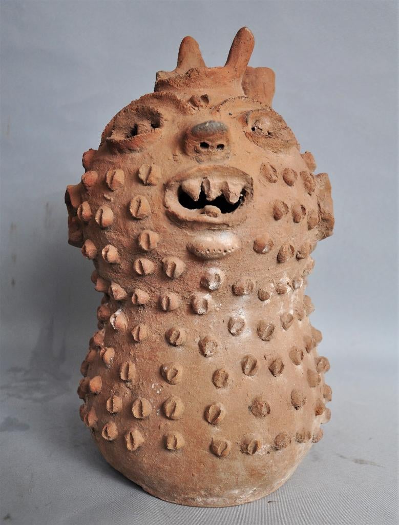 Terra cotta fetish van de Fon uit Benin, ca 1970, Ophalen of Verzenden