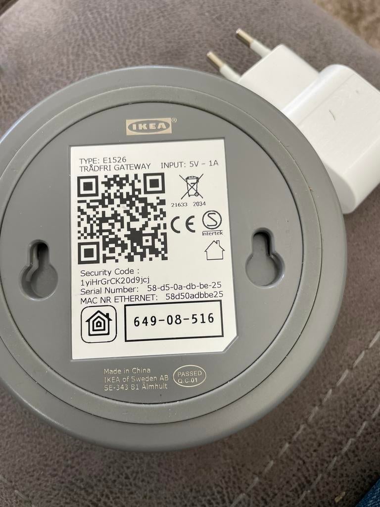 IKEA TRÅDFRI Gateway E1526 - Smart Home Hub, Ophalen of Verzenden, Zo goed als nieuw, Router