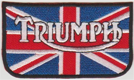 Triumph stoffen opstrijk patch embleem #37, Motoren, Accessoires | Overige, Nieuw, Ophalen of Verzenden