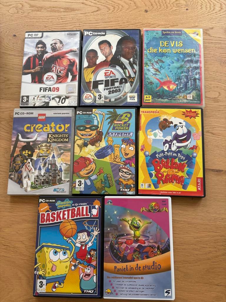 17 diverse CD ROMs: Games voor PC en Mac, Spelcomputers en Games, Games | Pc, Gebruikt, Overige genres, 1 speler, Vanaf 3 jaar