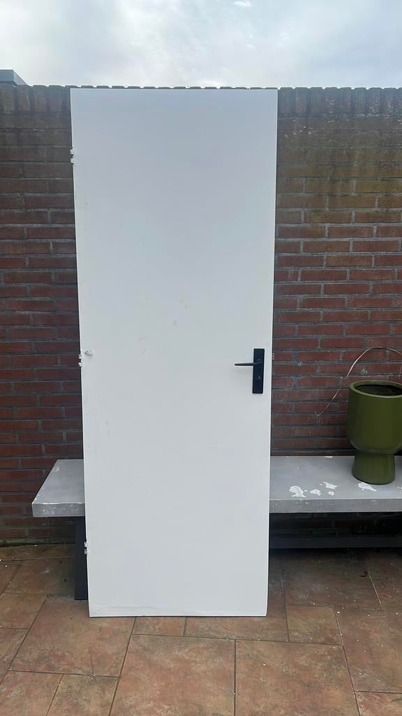 Binnendeur 200,5 x 73 met slot, Ophalen, Zo goed als nieuw, Binnendeur, 200 tot 215 cm