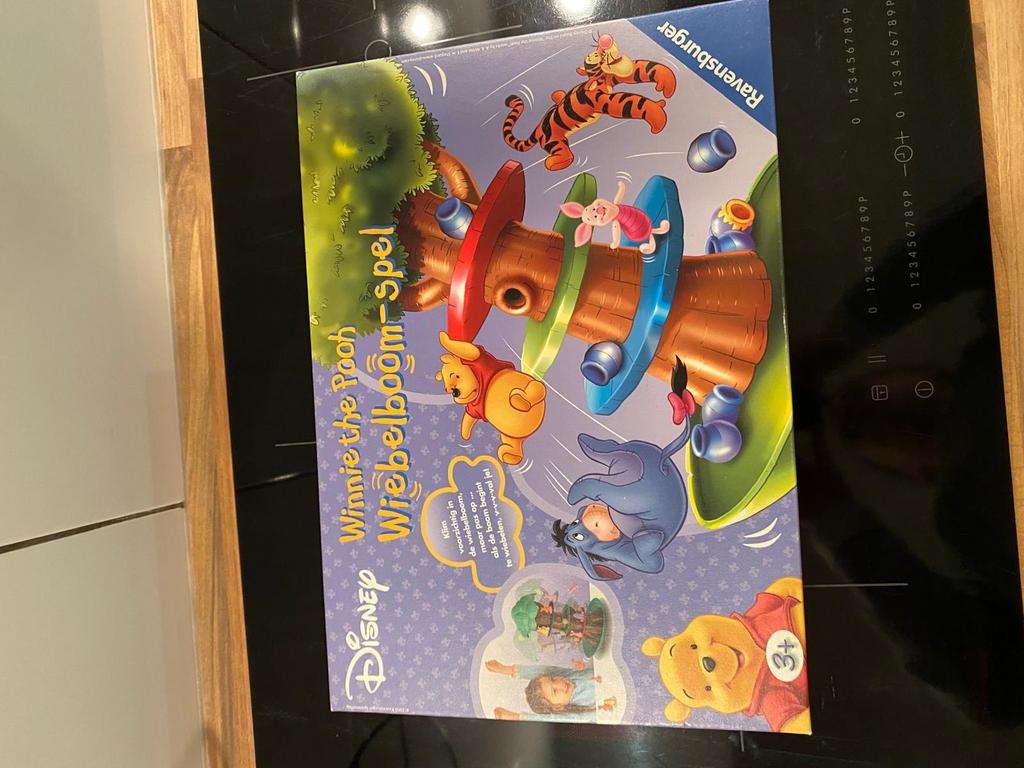 Disney Winnie the Pooh Wiebelboom spel., Een of twee spelers, Ophalen, Zo goed als nieuw