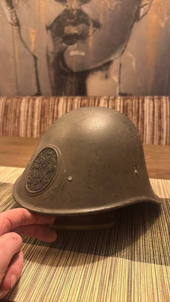 Nederlandse wo2 helm, Ophalen of Verzenden, Nederland, Helm of Baret