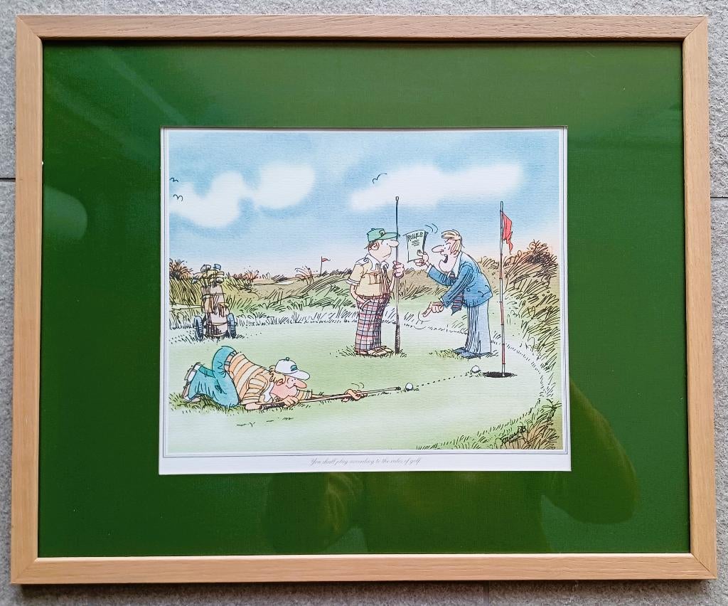 Golfposter, Ophalen, Zo goed als nieuw, Foto of Poster, Minder dan 50 cm