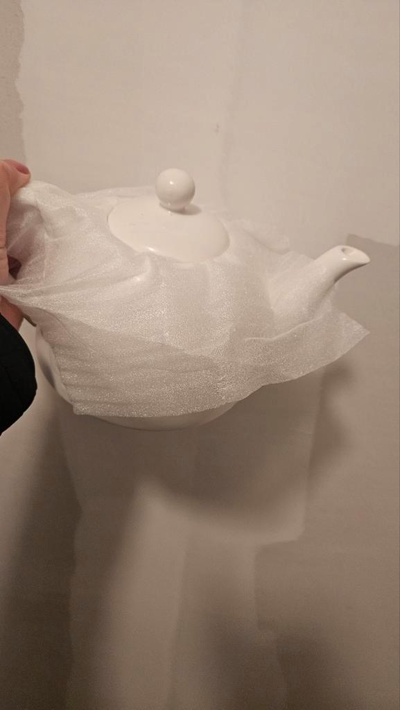 Witte theepot, Huis en Inrichting, Keuken | Servies, Ophalen of Verzenden