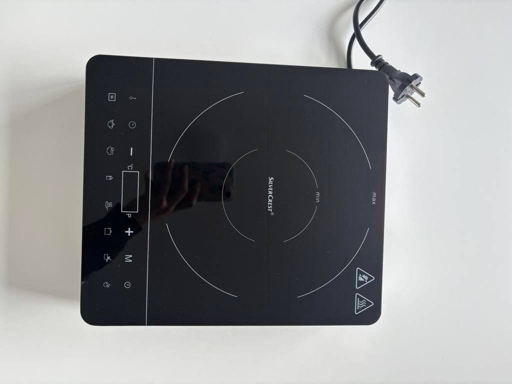 Zo goed als nieuwe SilverCrest Inductiekookplaat, Witgoed en Apparatuur, Kookplaten, 3 kookzones of minder, Ophalen of Verzenden