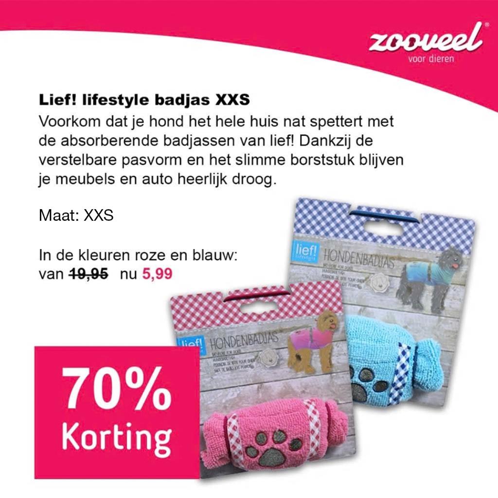 Lief! Badjas voor je hond XXS, Ophalen of Verzenden, Nieuw, Hondenjas