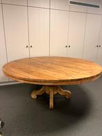 Teak tafel rond 180cm oud hout, Ophalen of Verzenden