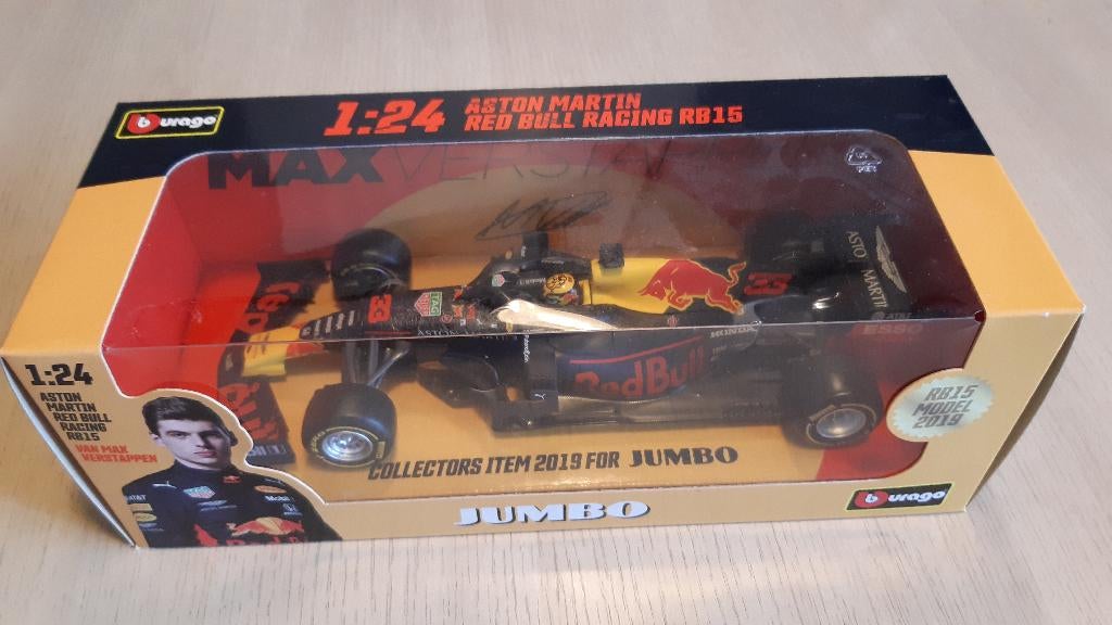 Max Verstappen Jumbo auto 2019 RB15, Hobby en Vrije tijd, Modelauto's | 1:24, Ophalen of Verzenden, Nieuw, Auto, Bburago