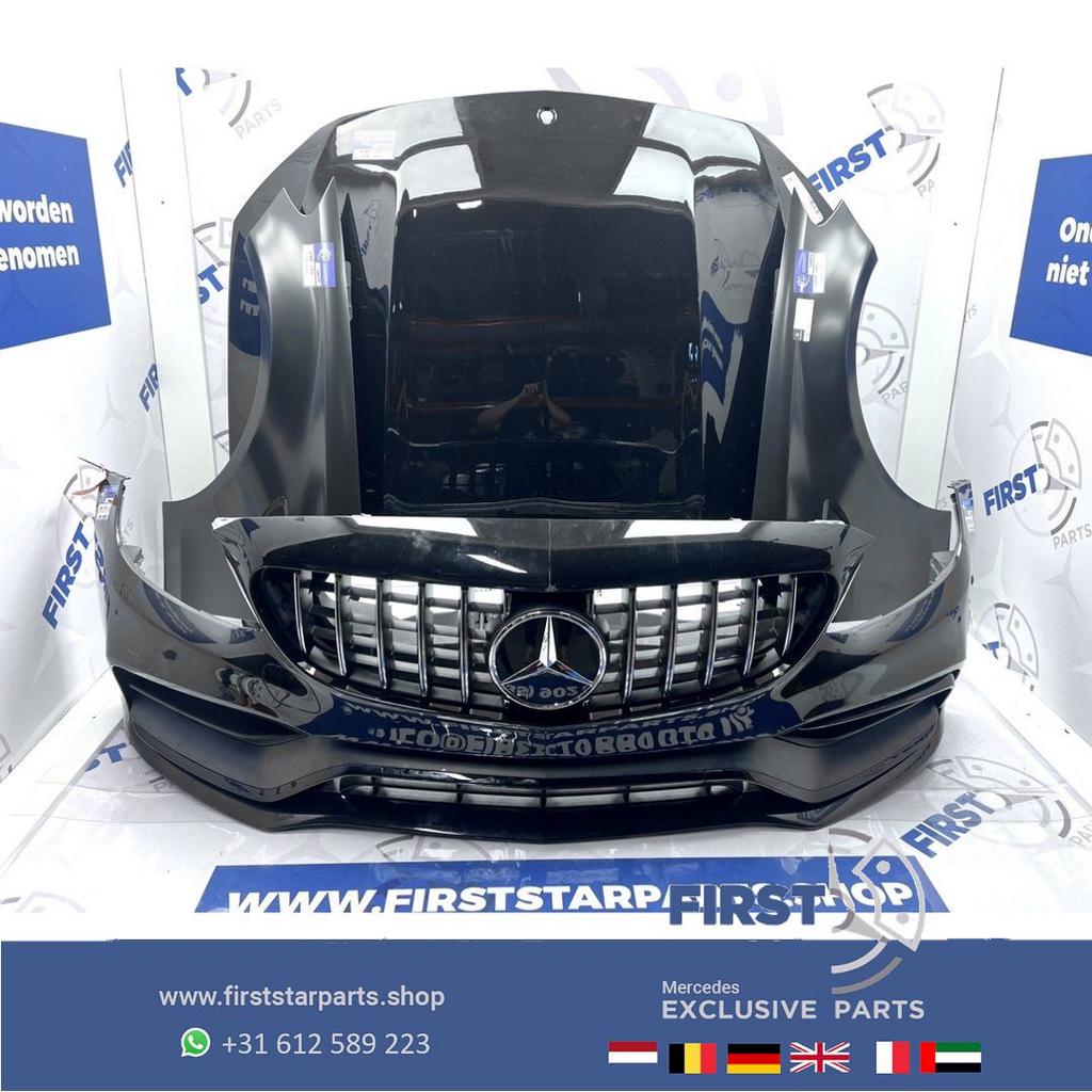W205 A205 C205 C63 AMG FACELIFT VOORKOP COMPLEET Mercedes C, Gebruikt, -, Voor, Ophalen of Verzenden