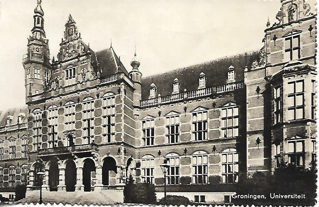Groningen- -Universiteit., Verzamelen, Verzenden, 1940 tot 1960, Gelopen, Groningen