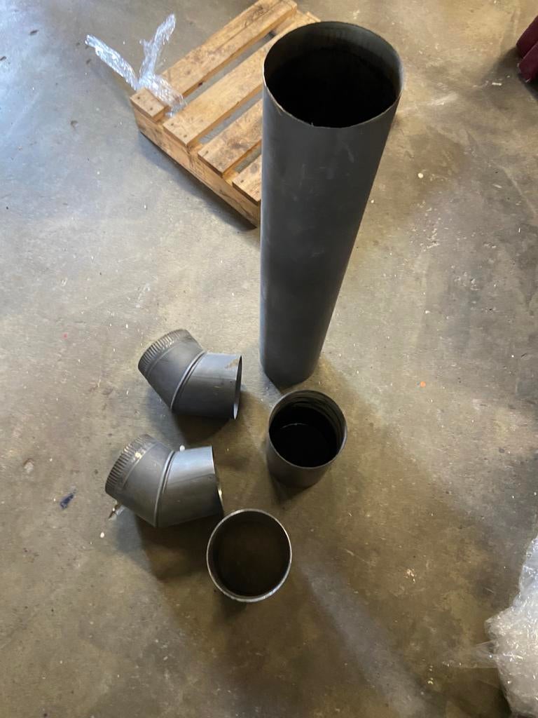 Enkel wandige kachel pijp 150mm, Huis en Inrichting, Kachels, Ophalen, Zo goed als nieuw, Hout, Houtkachel