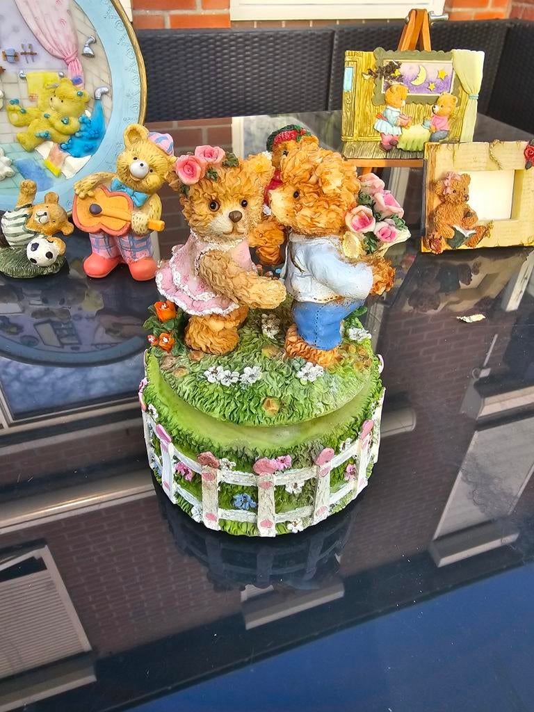 Muziekdoos beren en grote collectie beren, Verzamelen, Beren en Cherished Teddies, Ophalen of Verzenden