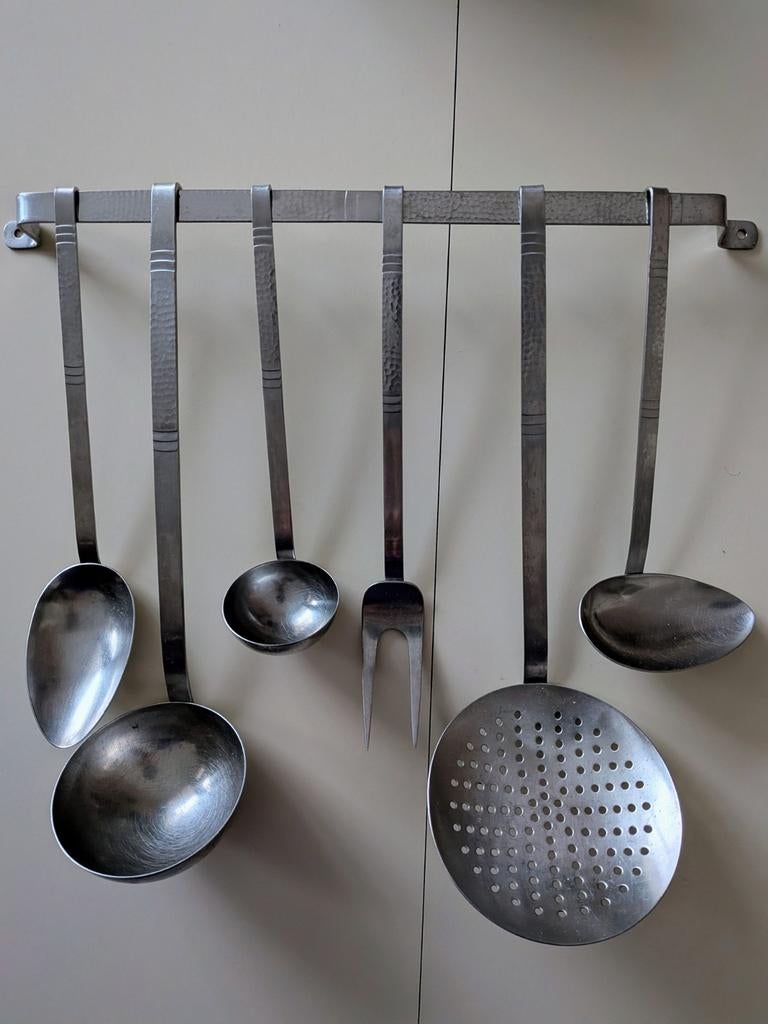 Lepelrek vintage, Huis en Inrichting, Keuken | Bestek, Ophalen, Zo goed als nieuw, Rvs of Chroom